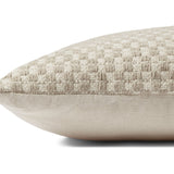 Magnolia Home by Joanna Gaines x Loloi Sand 22'' x 22'' Cover Only Pillow White Cliff Studio Throw Pillows