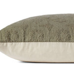 Magnolia Home by Joanna Gaines x Loloi Scarlett Taupe 18'' x 18'' Cover w/Down Pillow White Cliff Studio Pillow