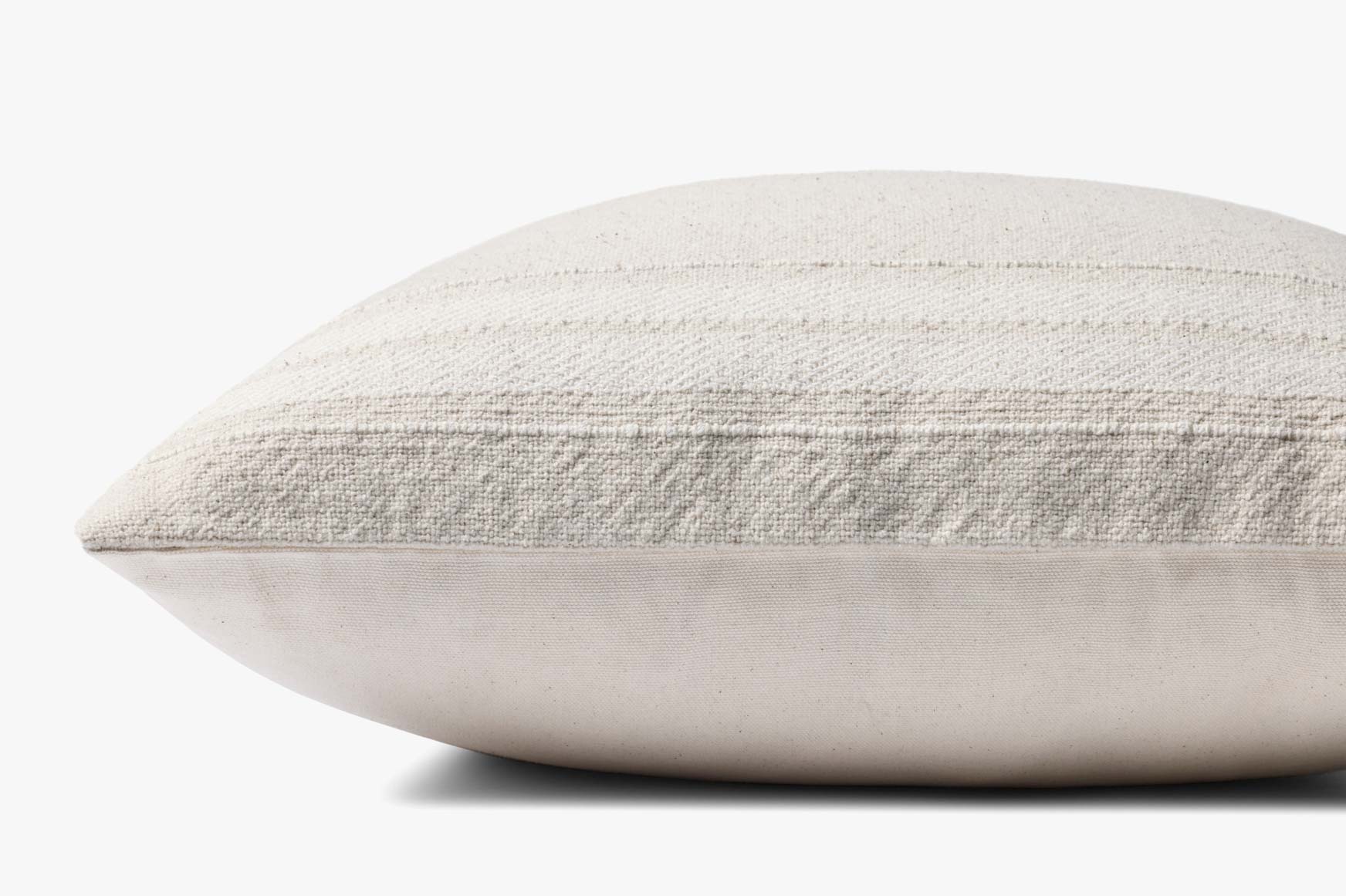 Magnolia Home by Joanna Gaines x Loloi Selena Ivory / Natural Pillow White Cliff Studio Throw Pillows