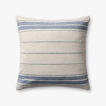 Magnolia Home by Joanna Gaines x Loloi Selena Natural / Blue Pillow White Cliff Studio Throw Pillows