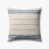 Magnolia Home by Joanna Gaines x Loloi Selena Natural / Blue Pillow White Cliff Studio Throw Pillows