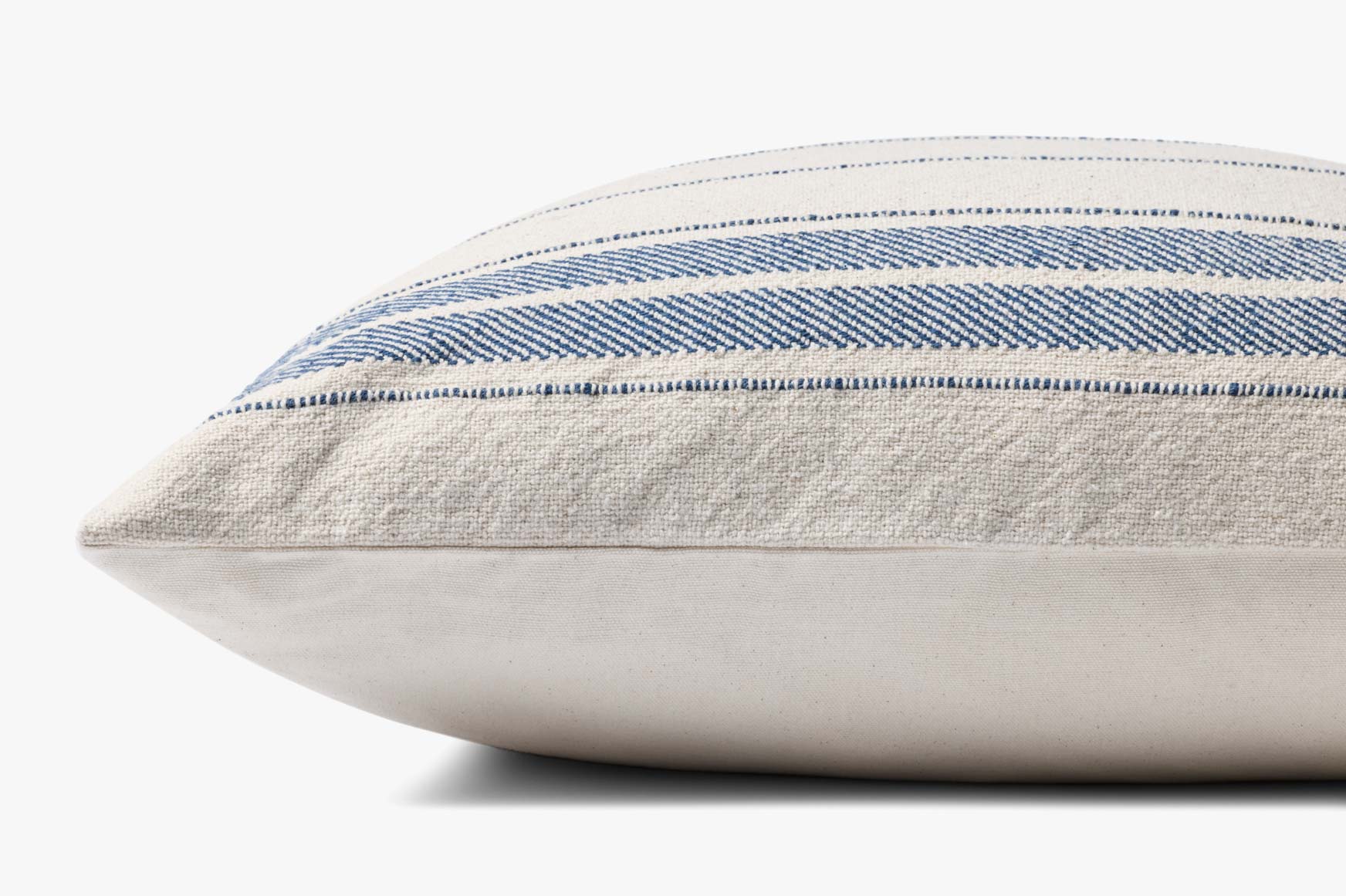 Magnolia Home by Joanna Gaines x Loloi Selena Natural / Blue Pillow White Cliff Studio Throw Pillows