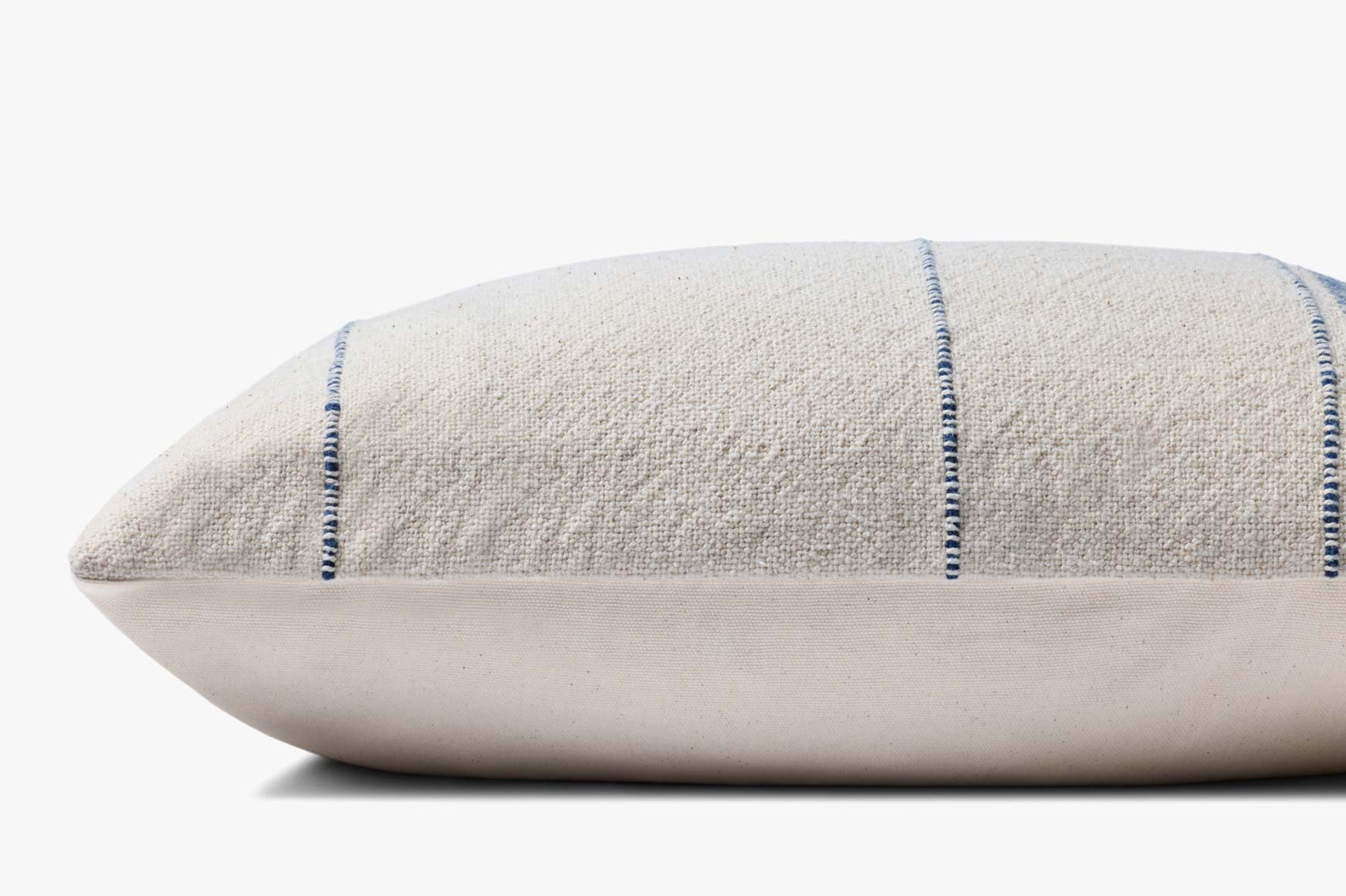 Magnolia Home by Joanna Gaines x Loloi Selena Natural / Blue Pillow White Cliff Studio Throw Pillows