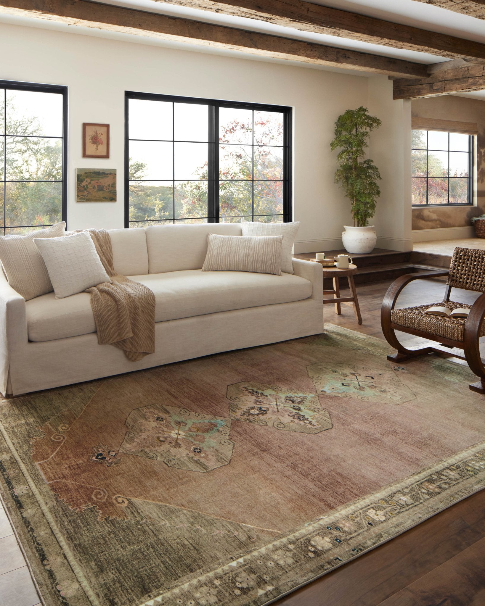 Magnolia Home by Joanna Gaines x Loloi Sinclair Clay / Tobacco Rug