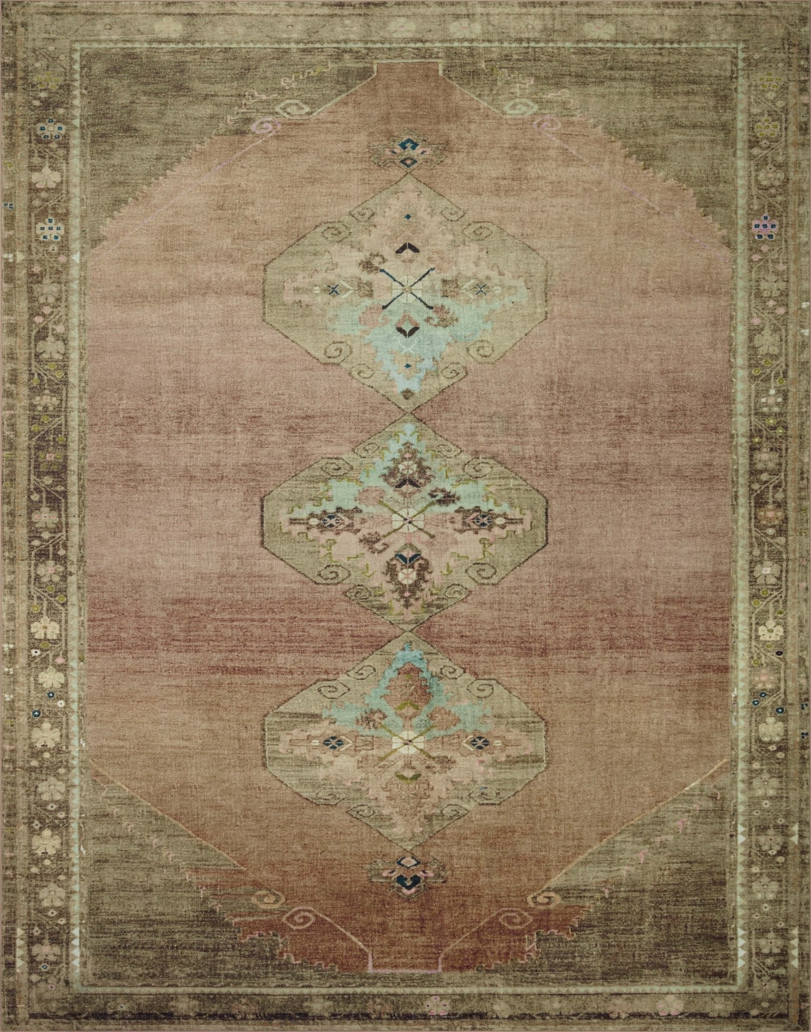 Magnolia Home by Joanna Gaines x Loloi Sinclair Clay / Tobacco Rug