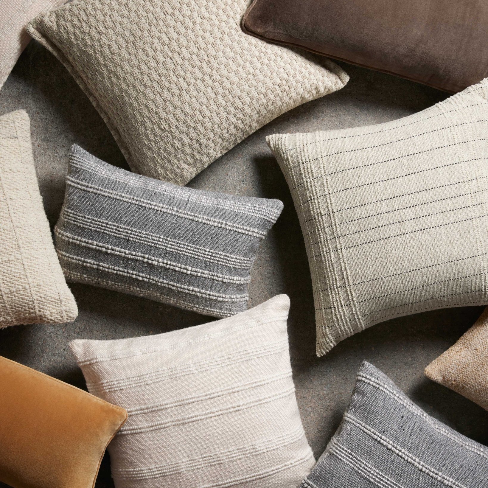 Magnolia Home by Joanna Gaines x Loloi Spice / Natural 13'' x 35'' Cover Only Pillow White Cliff Studio Solid Pillows