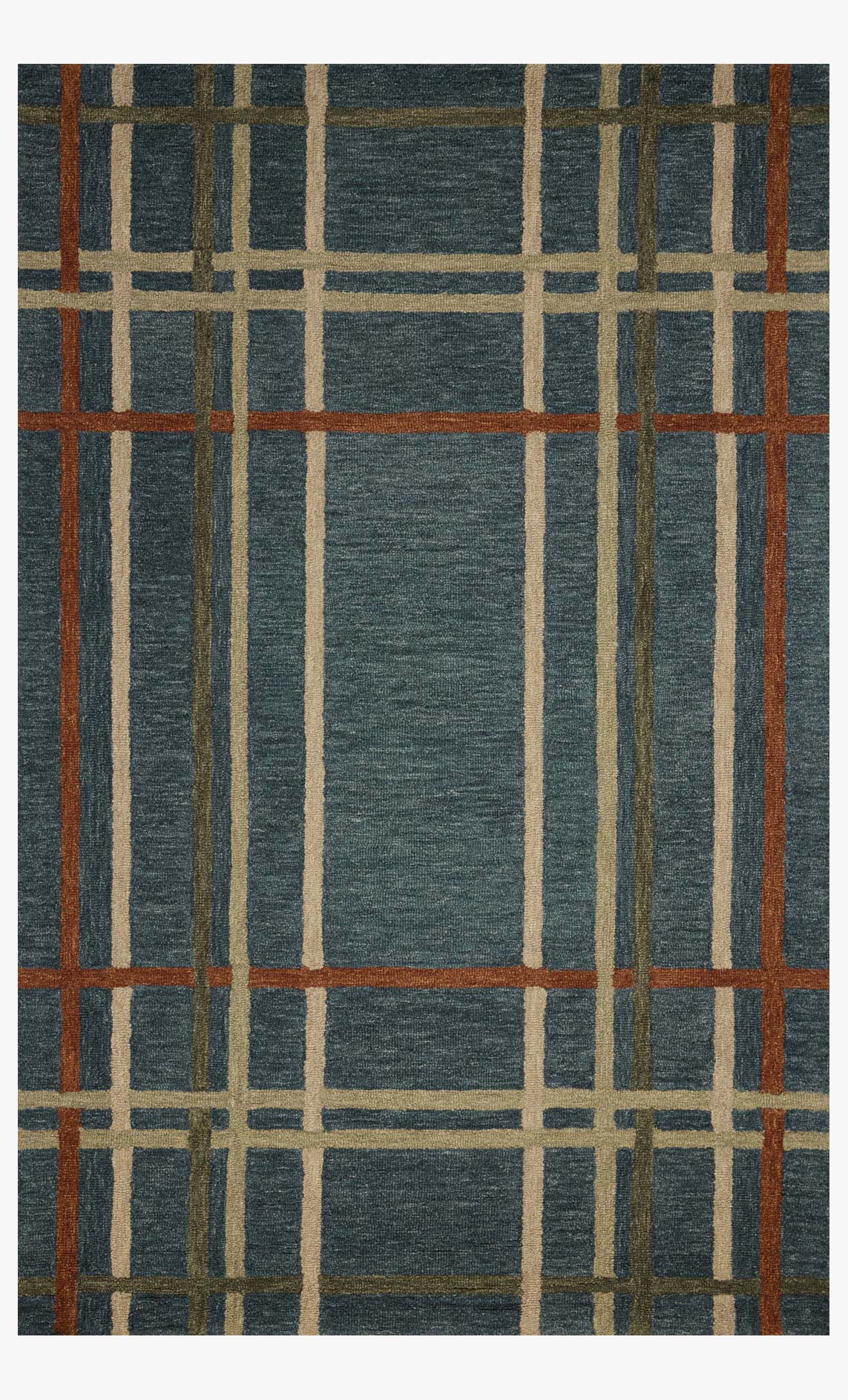 Magnolia Home by Joanna Gaines x Loloi Waylon Denim / Multi Rug White Cliff Studio Area Rugs