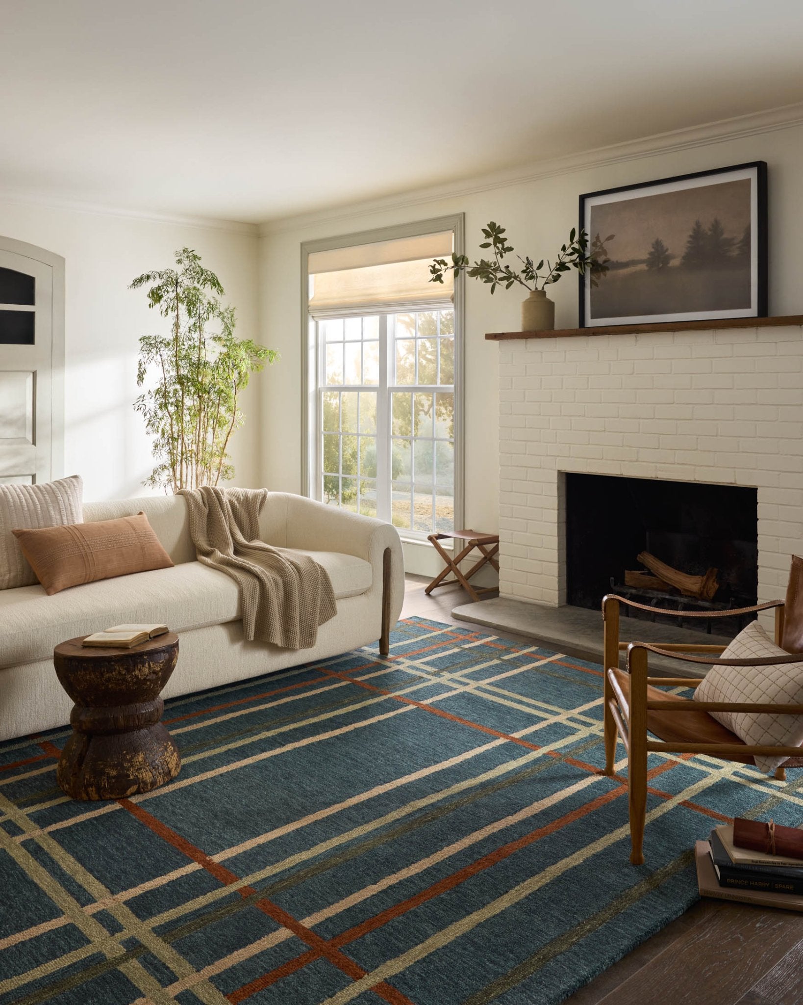 Magnolia Home by Joanna Gaines x Loloi Waylon Denim / Multi Rug White Cliff Studio Area Rugs