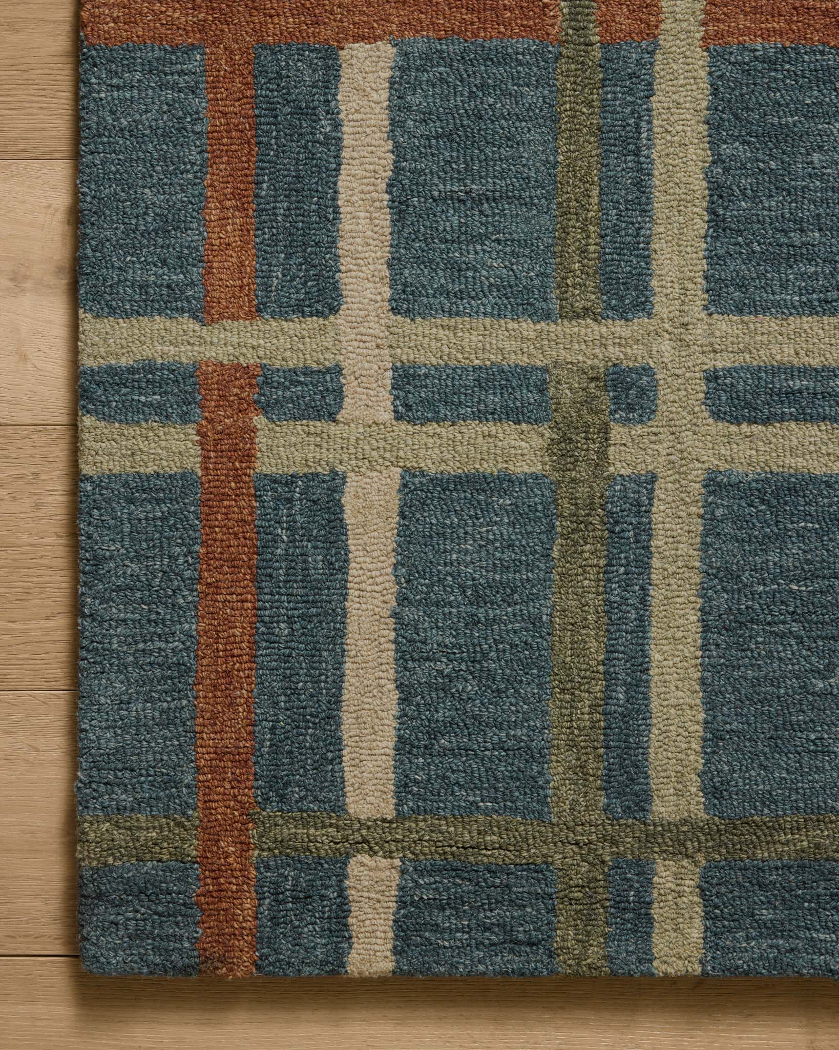 Magnolia Home by Joanna Gaines x Loloi Waylon Denim / Multi Rug White Cliff Studio Area Rugs