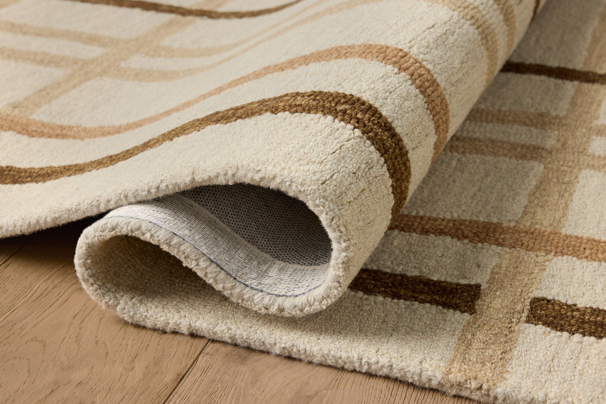 Magnolia Home by Joanna Gaines x Loloi Waylon Natural / Bark Rug White Cliff Studio Area Rugs