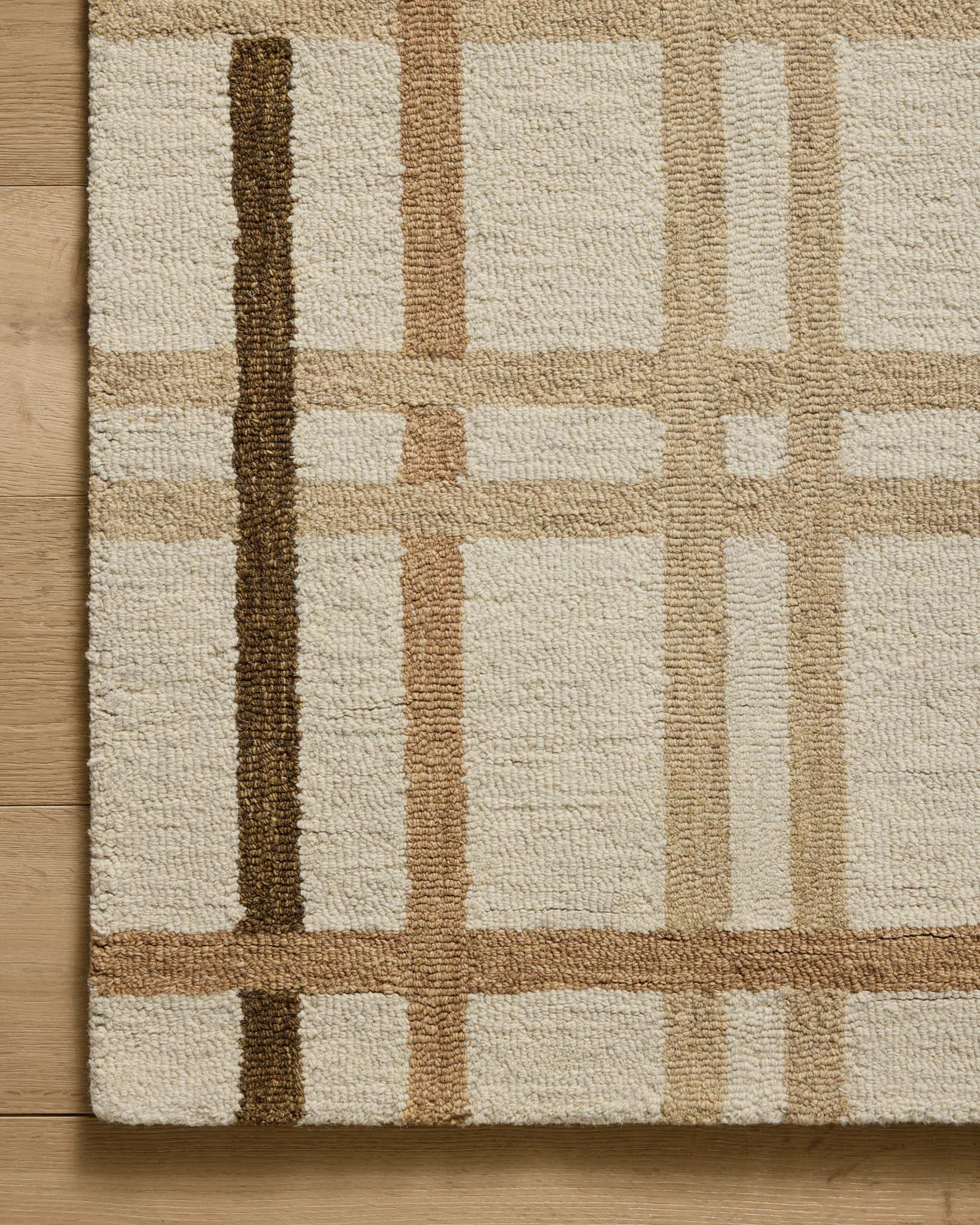 Magnolia Home by Joanna Gaines x Loloi Waylon Natural / Bark Rug White Cliff Studio Area Rugs