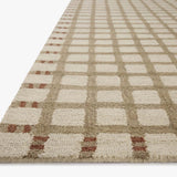 Magnolia Home by Joanna Gaines x Loloi Waylon Natural / Rust Rug White Cliff Studio Area Rugs