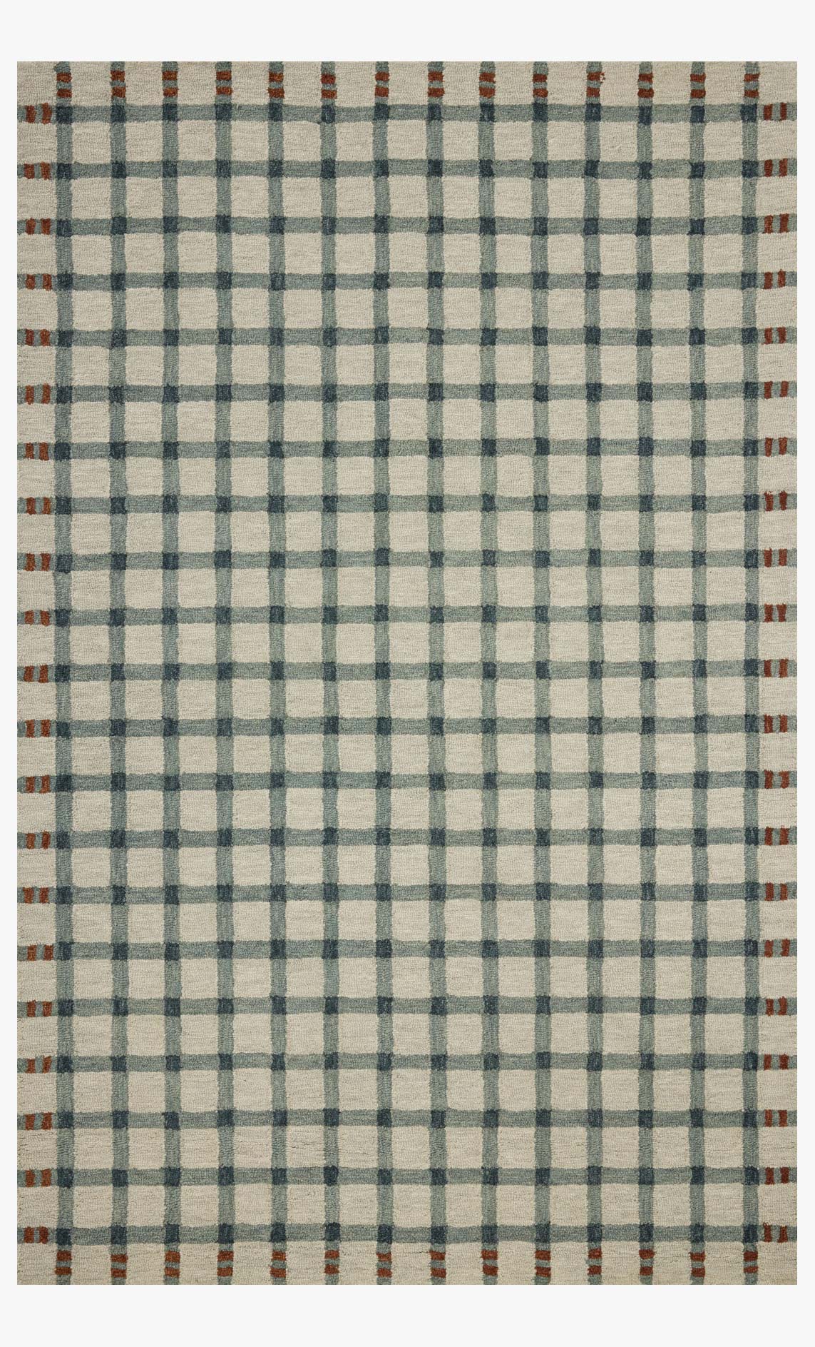 Magnolia Home by Joanna Gaines x Loloi Waylon Spa / Brick Rug White Cliff Studio Area Rugs