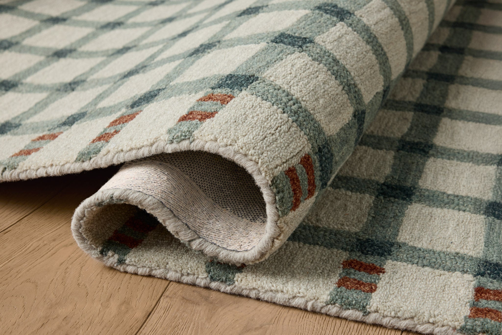Magnolia Home by Joanna Gaines x Loloi Waylon Spa / Brick Rug White Cliff Studio Area Rugs