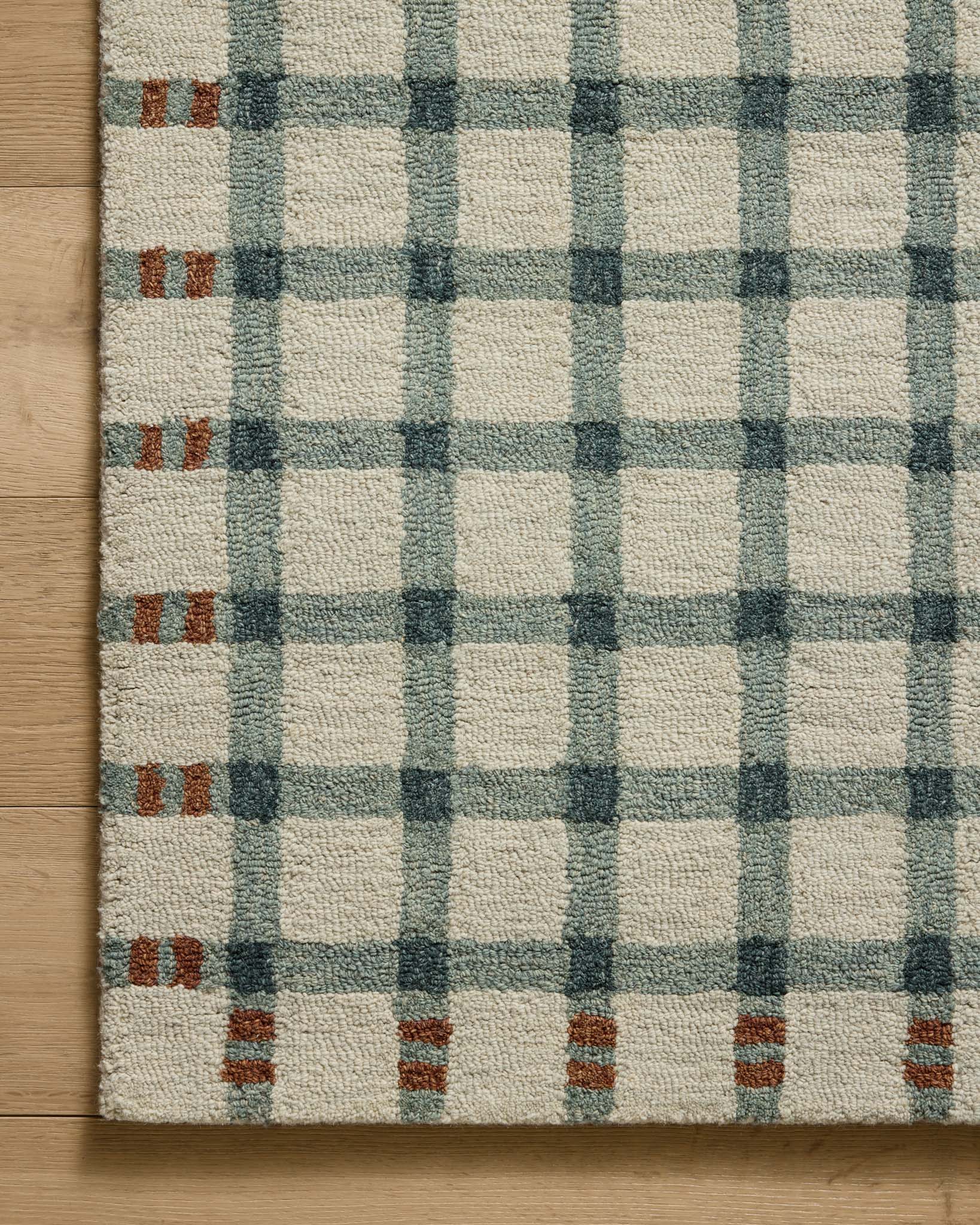 Magnolia Home by Joanna Gaines x Loloi Waylon Spa / Brick Rug White Cliff Studio Area Rugs