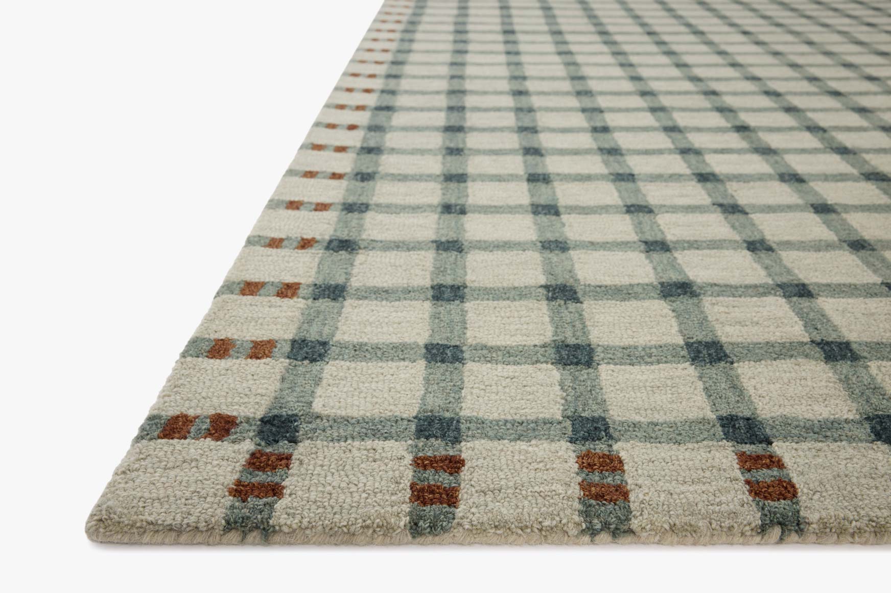 Magnolia Home by Joanna Gaines x Loloi Waylon Spa / Brick Rug White Cliff Studio Area Rugs