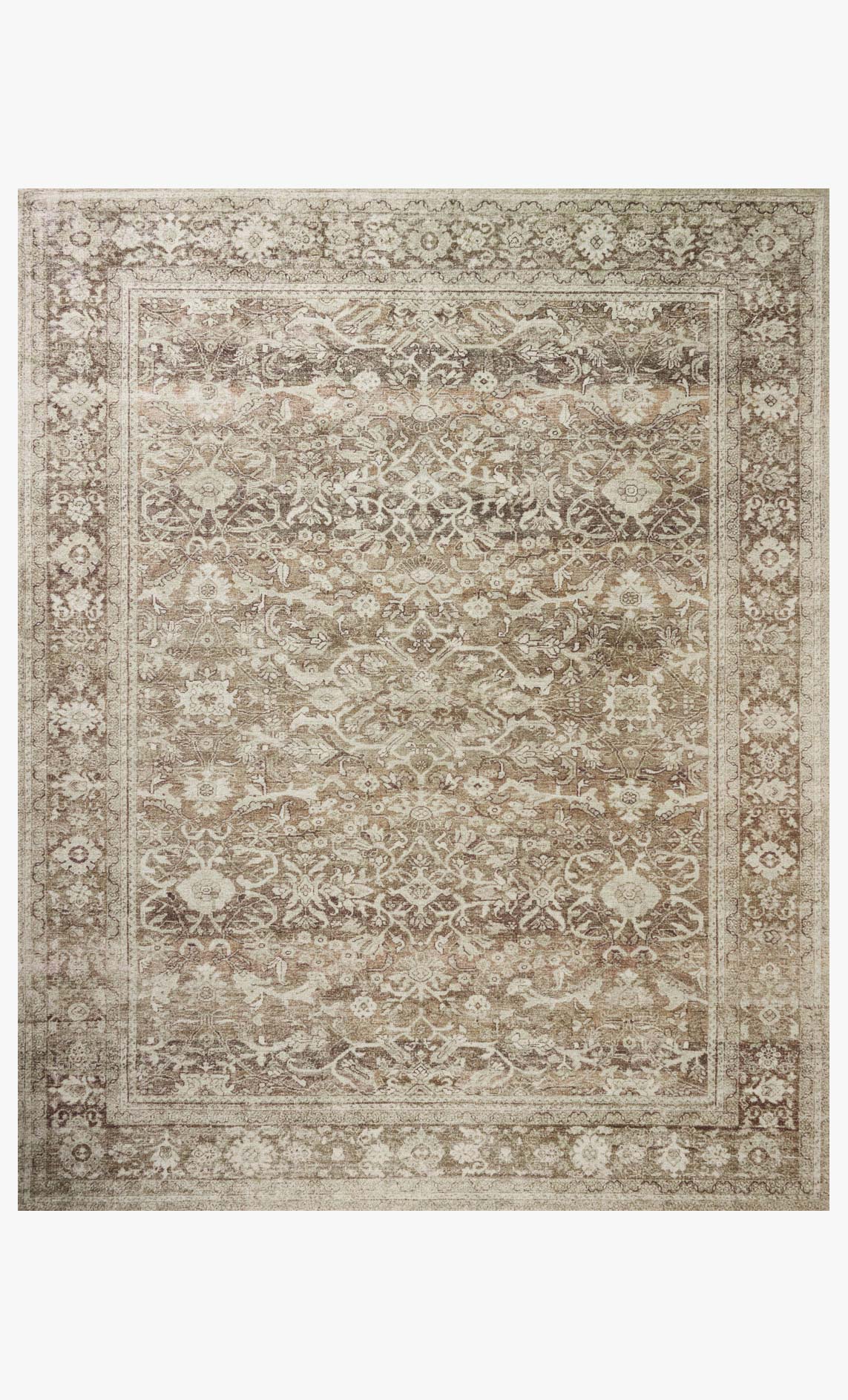Magnolia Home by Joanna Gaines x Loloi Wimberly Bark / Ivory Rug White Cliff Studio Area Rugs