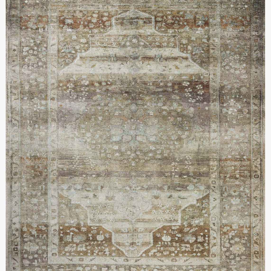 Magnolia Home by Joanna Gaines x Loloi Wimberly Earth / Multi Rug White Cliff Studio Area Rugs