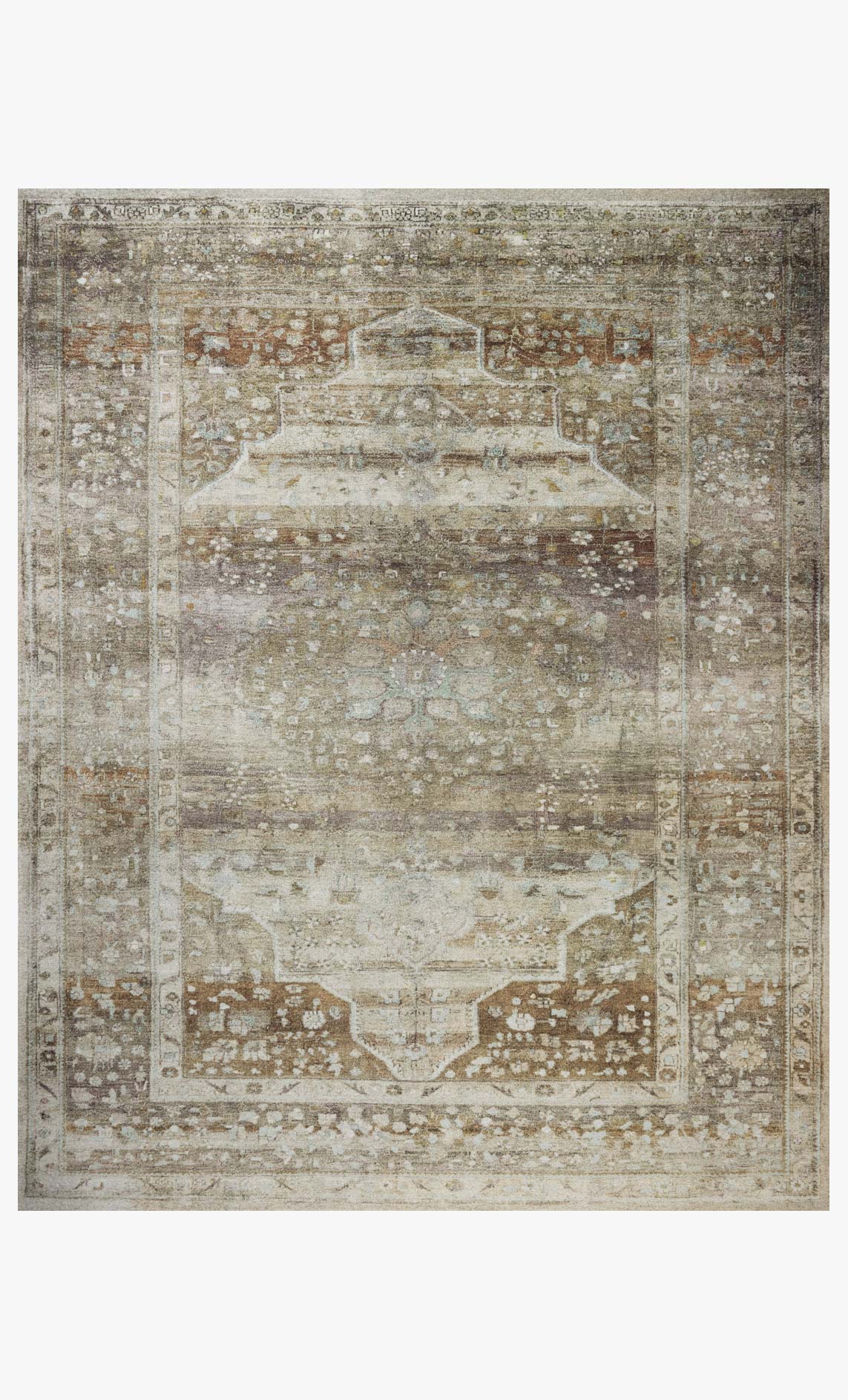 Magnolia Home by Joanna Gaines x Loloi Wimberly Earth / Multi Rug White Cliff Studio Area Rugs