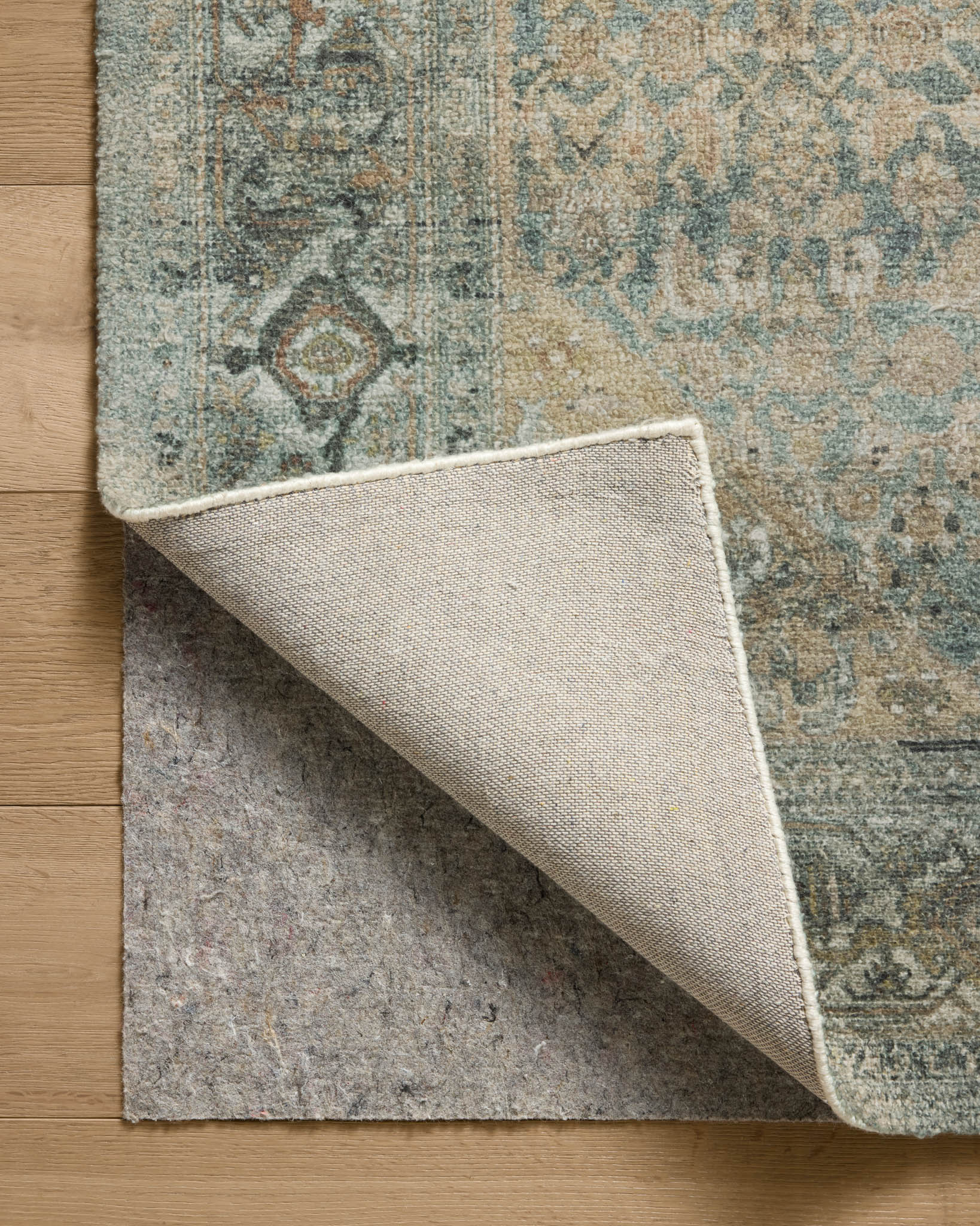 Magnolia Home by Joanna Gaines x Loloi Wimberly Lagoon / Wheat Rug White Cliff Studio Area Rugs