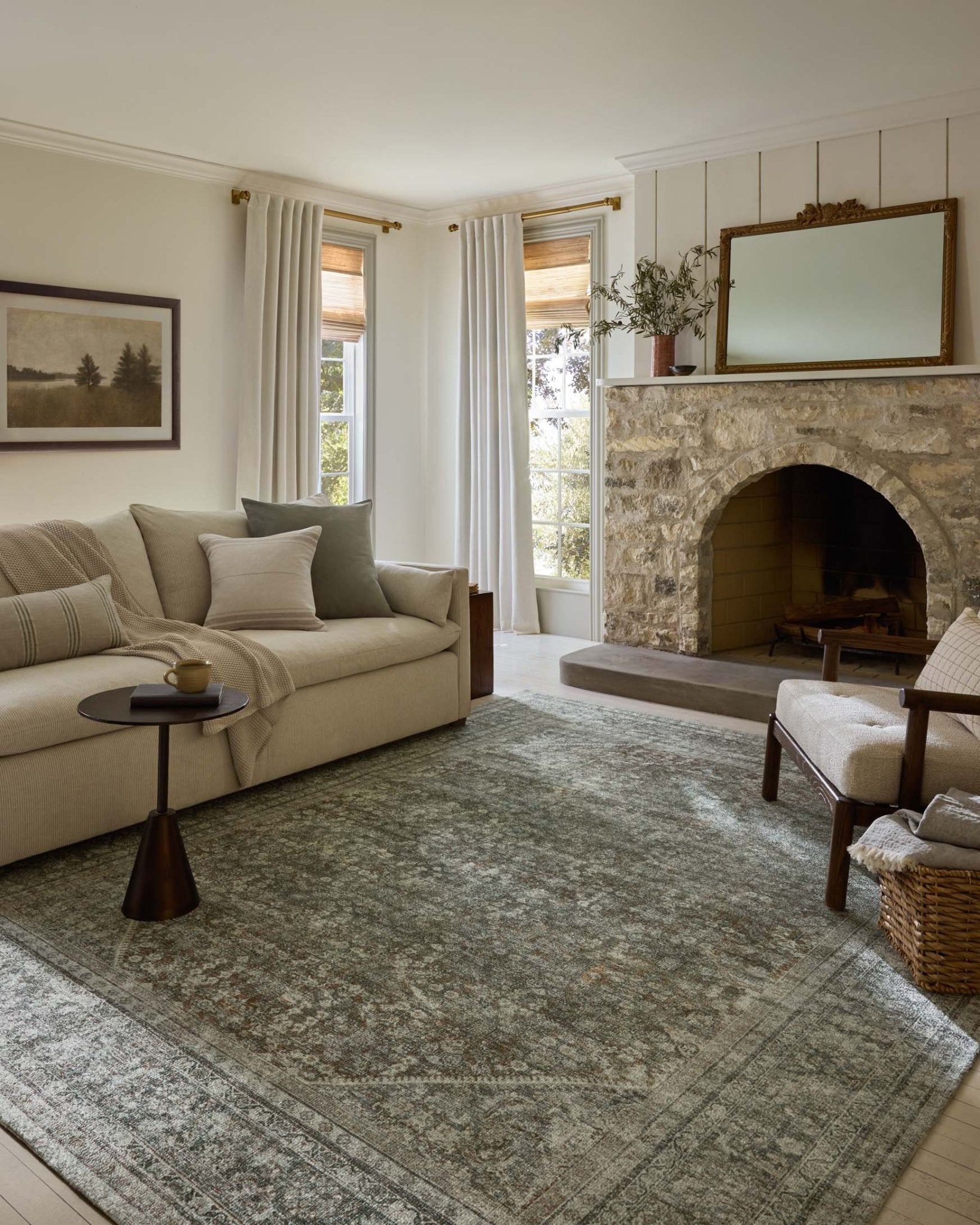 Magnolia Home by Joanna Gaines x Loloi Wimberly Tobacco / Rust Rug White Cliff Studio Area Rugs