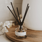 Mango and Coconut Tinted Glass Jar Reed Diffuser White Cliff Studio Reed Diffusers