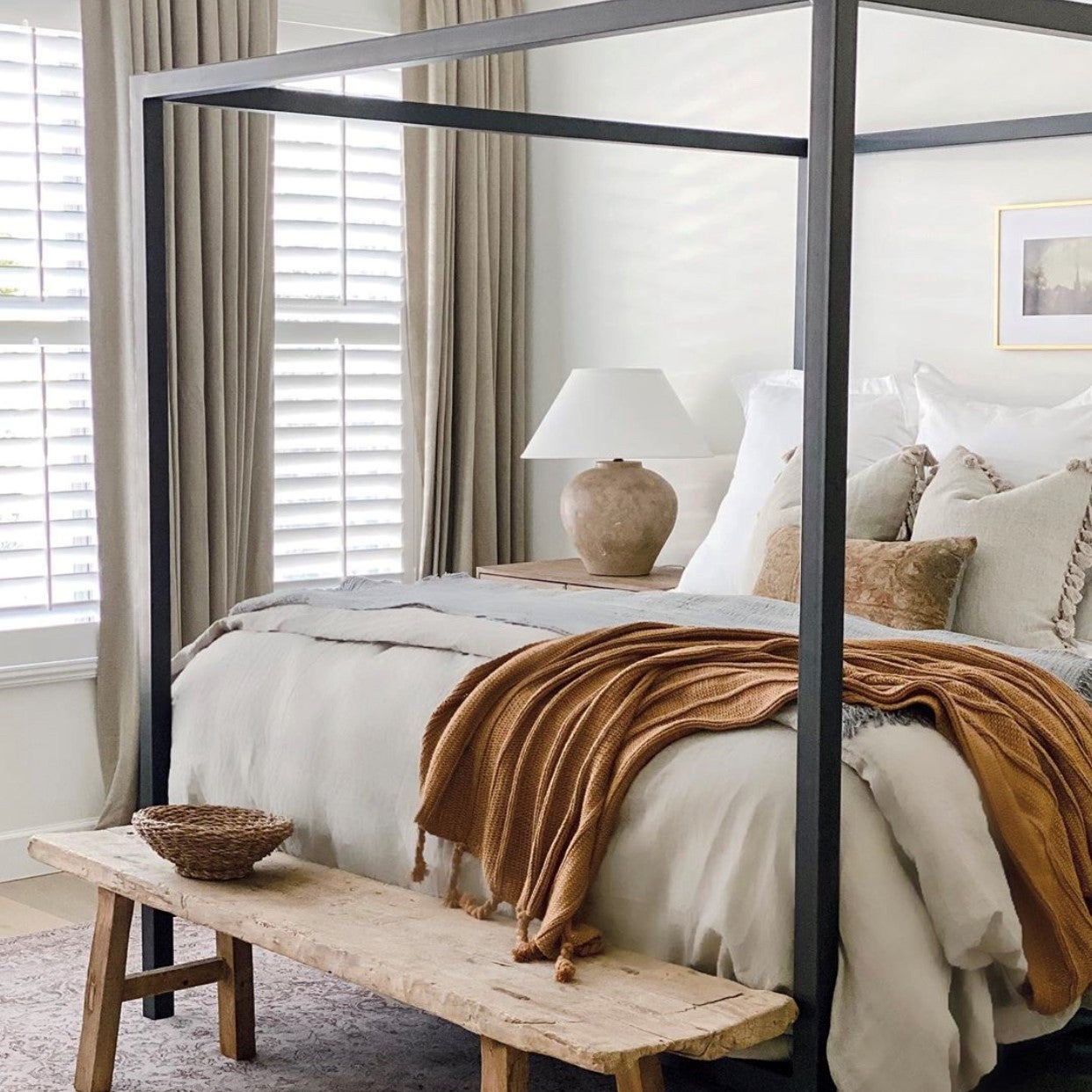 Marsha Ceramic Table Lamp in Sienna White Cliff Studio Table Lamp