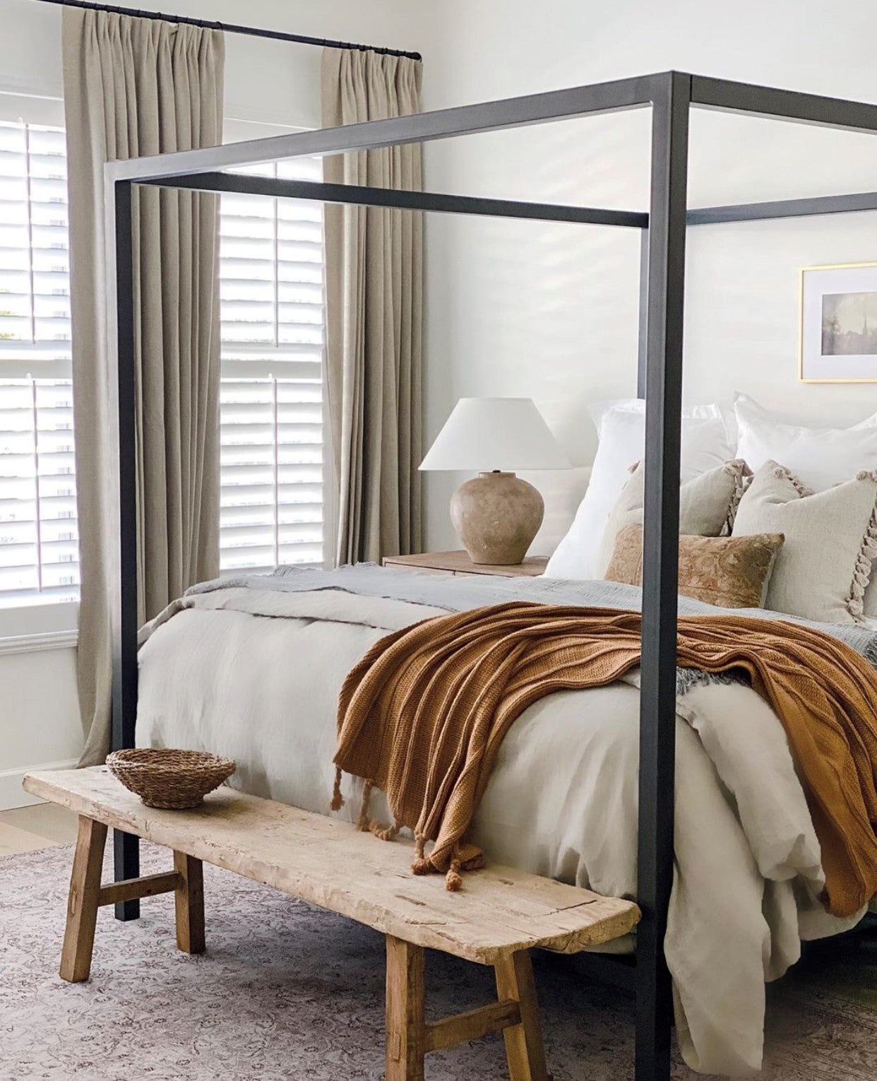 Marsha Ceramic Table Lamp in Sienna White Cliff Studio Table Lamp