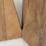 Matt Light Wood Accent Table