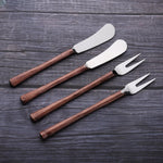MEDICKI CHEESE FORK & SPREADER 4 PC. SET White Cliff Studio Flatware