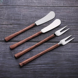 MEDICKI CHEESE FORK & SPREADER 4 PC. SET White Cliff Studio Flatware