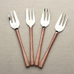 MEDICKI DESSERT/PASTRY FORK 4 PC. SET White Cliff Studio Flatware