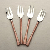 MEDICKI DESSERT/PASTRY FORK 4 PC. SET White Cliff Studio Flatware