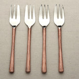 MEDICKI DESSERT/PASTRY FORK 4 PC. SET White Cliff Studio Flatware