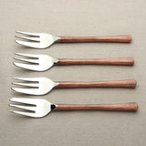 MEDICKI DESSERT/PASTRY FORK 4 PC. SET White Cliff Studio Flatware