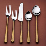 Medicki Flatware, 5-Pc. Place Setting White Cliff Studio Flatware