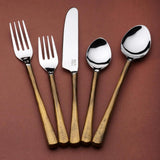 Medicki Flatware, 5-Pc. Place Setting White Cliff Studio Flatware