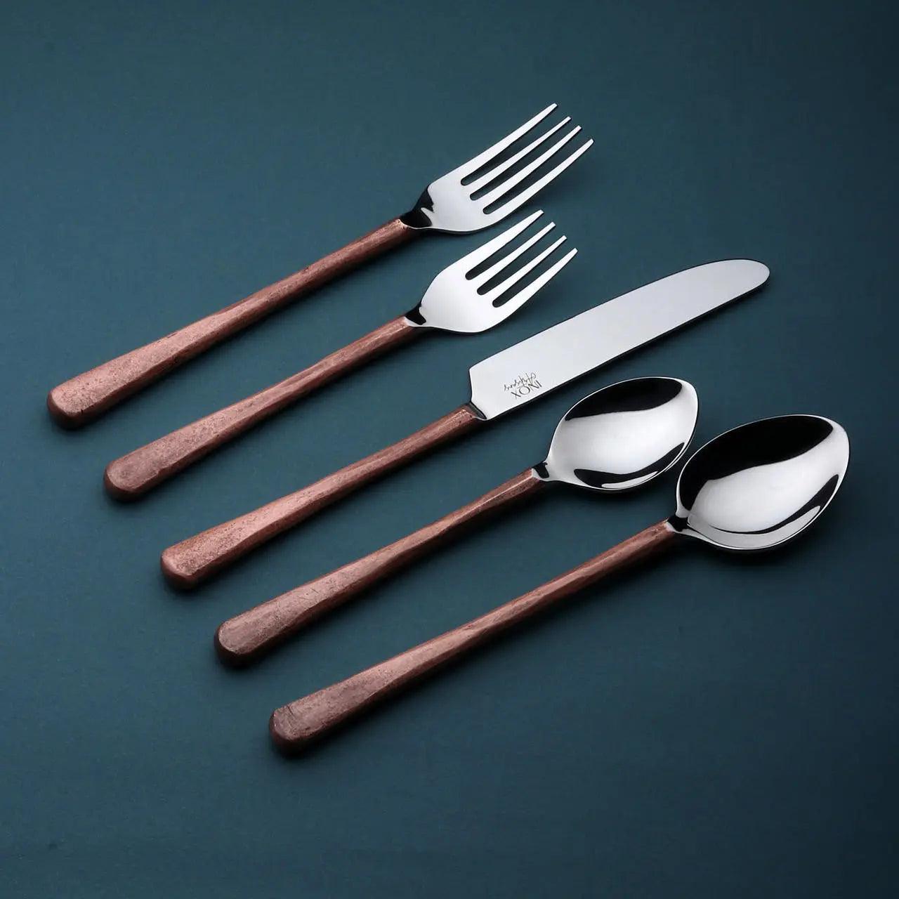 Medicki Flatware, 5-Pc. Place Setting White Cliff Studio Flatware