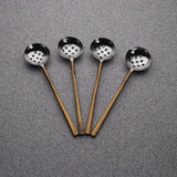 MEDICKI OLIVE SPOON 4 PC. SET White Cliff Studio Flatware