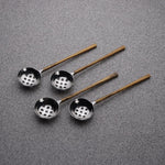MEDICKI OLIVE SPOON 4 PC. SET White Cliff Studio Flatware
