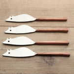 MEDICKI RATONCITO CHEESE SPREADER/KNIFE 4 PC. SET White Cliff Studio Flatware