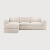 Mellow 3 - Seat Sofa with Footstool White Cliff Studio Modular Sofas