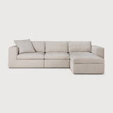 Mellow 3 - Seat Sofa with Footstool White Cliff Studio Modular Sofas