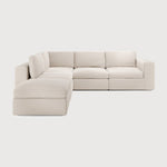 Mellow 5 - Piece Sectional with Footstool White Cliff Studio Modular Sofas