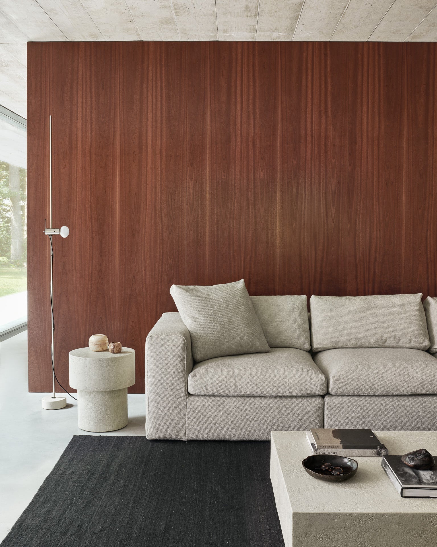 Mellow complementing cushion - Ivory fabric White Cliff Studio Throw Pillow