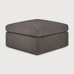 Mellow footstool - Granite Eco fabric White Cliff Studio Ottoman