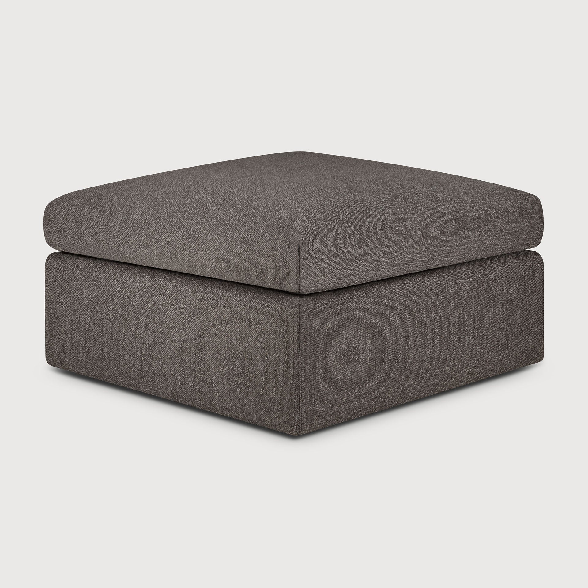 Mellow footstool - Granite Eco fabric White Cliff Studio Ottoman