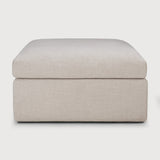 Mellow footstool - Ivory fabric - removable cover White Cliff Studio Ottoman