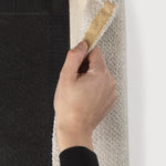 Mellow footstool - Ivory fabric - removable cover White Cliff Studio Ottoman