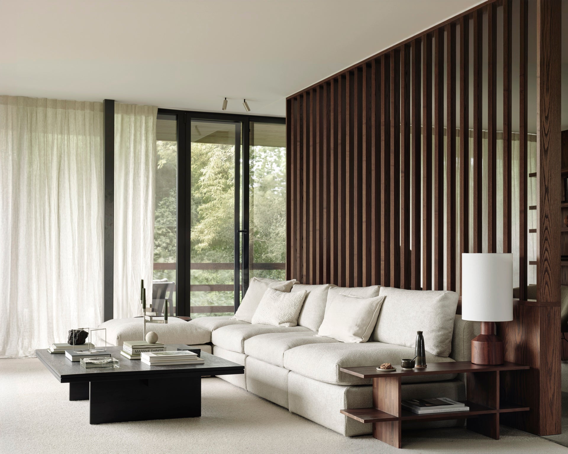 Mellow footstool - Ivory fabric - removable cover White Cliff Studio Ottoman